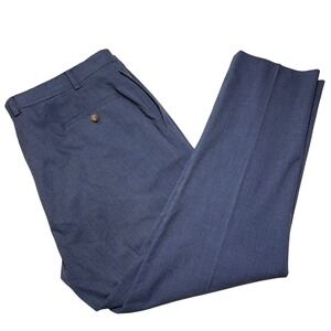 Ralph Lauren Slim Fit Mens Blue Micro Dot Pattern Dress‎ Pants Size 42x30